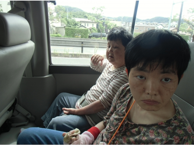 帰りは少し静かでお疲れモードかな。