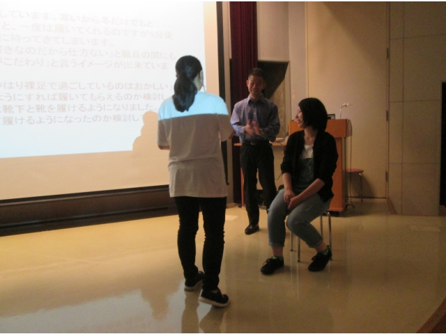 ロールプレイングも行えました。