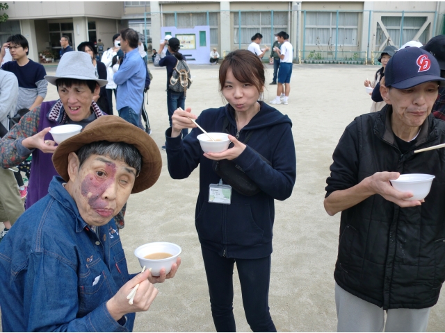 美味しい豚汁をいただきました