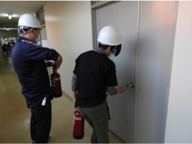 リネン室より火災発生