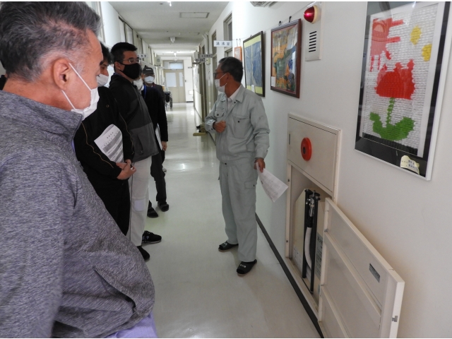 もしもの時は消火栓も使います