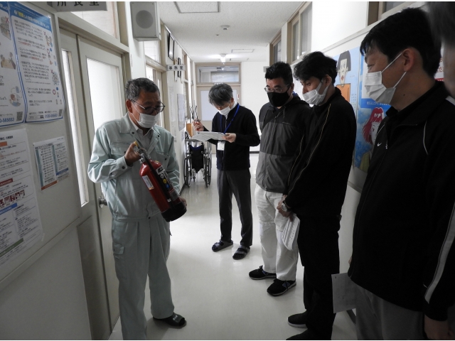 消火器の使用方法も改めて説明です