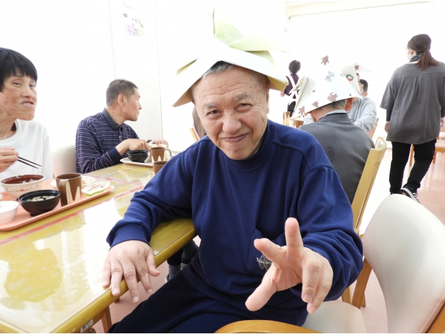 かぶとが決まっている！