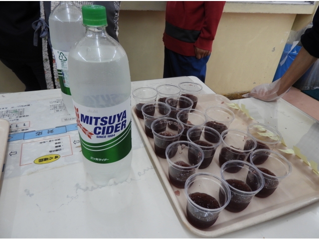 お馴染みのサイダー