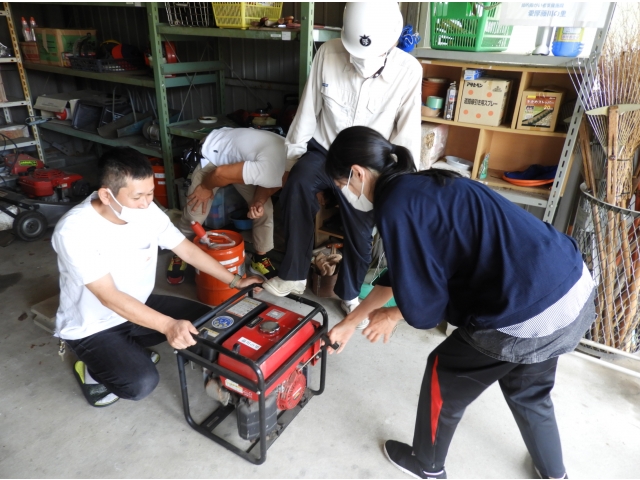 発電機作動確認