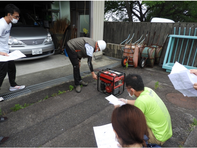 発電機の使用方法の説明