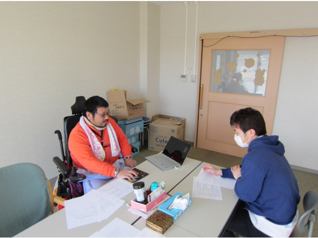 後日行われた講義内容の打ち合わせ