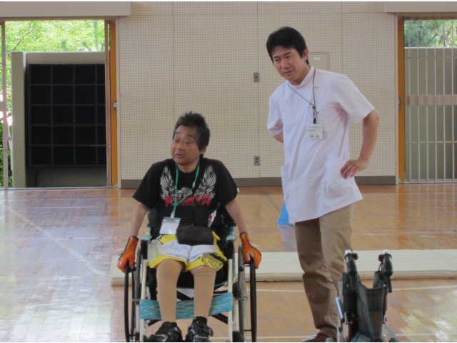 車いす操作についての講義