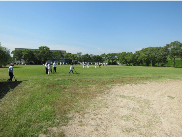 グランドゴルフを楽しむ皆様、
熱中症に気をつけて！！