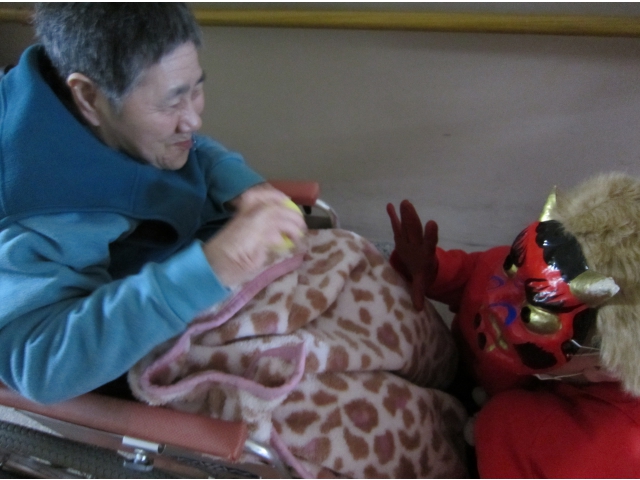 「今年も病気しないぞ!!」「鬼は外」