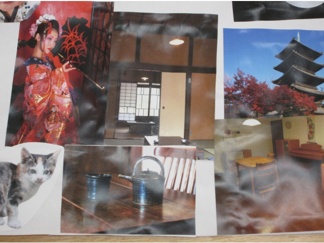 古都のテーマに合わせた【コラージュ】