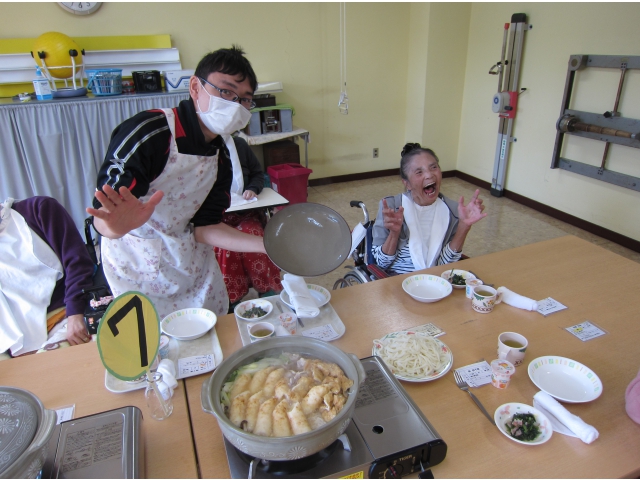 鍋のふたを開けて第一声は?