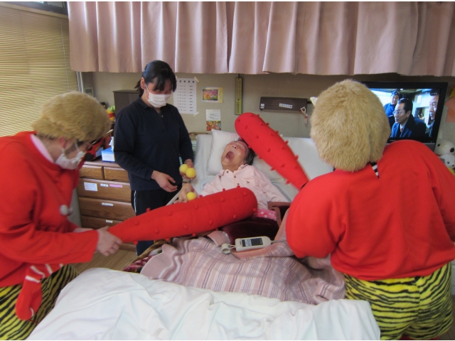 居室に鬼が来ました