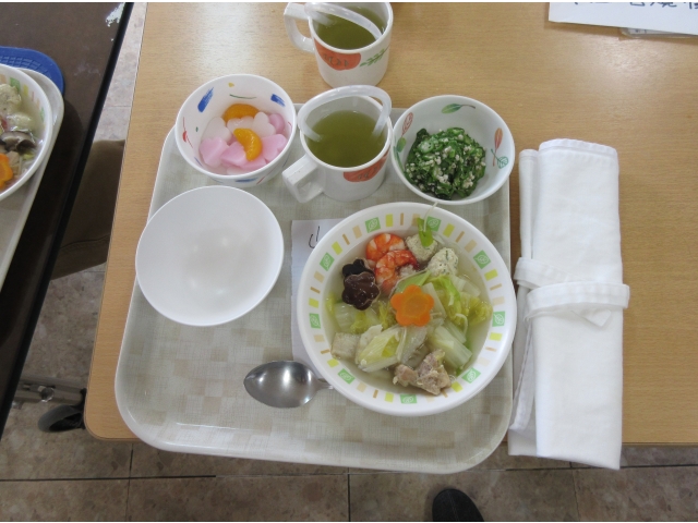 「今日のメニューです」