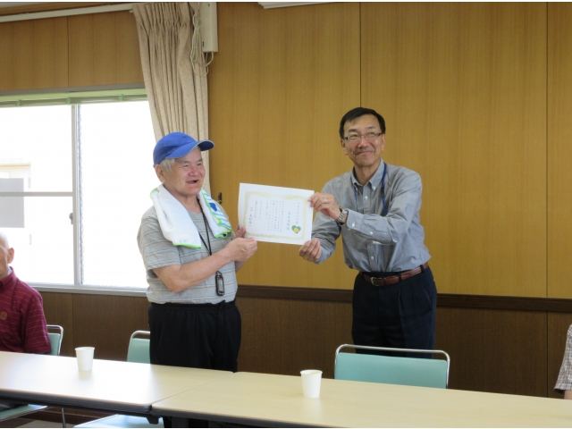 「ベストスコア賞です」