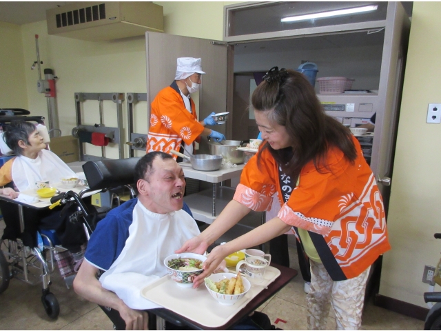 笑顔の利用者様