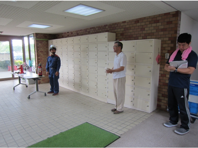 「消火器の取り扱い説明です」