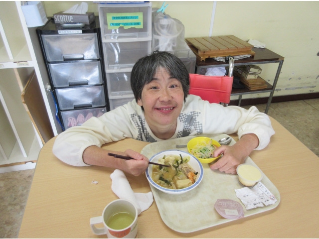 「笑顔の利用者様」（1）