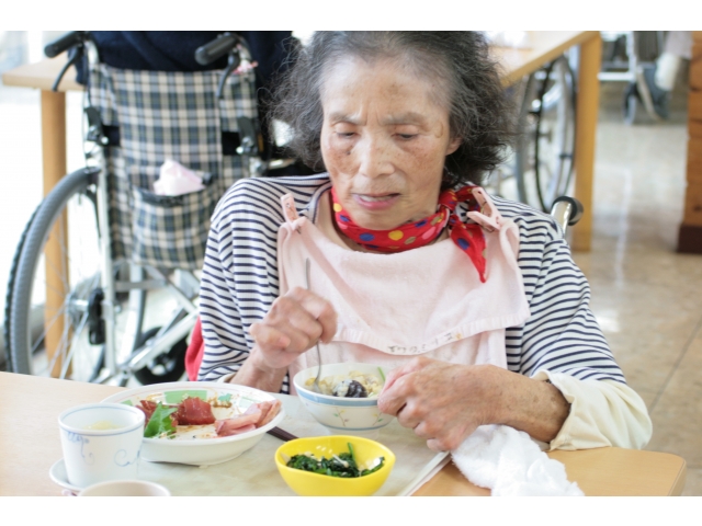 美味しそうに食べています（1）