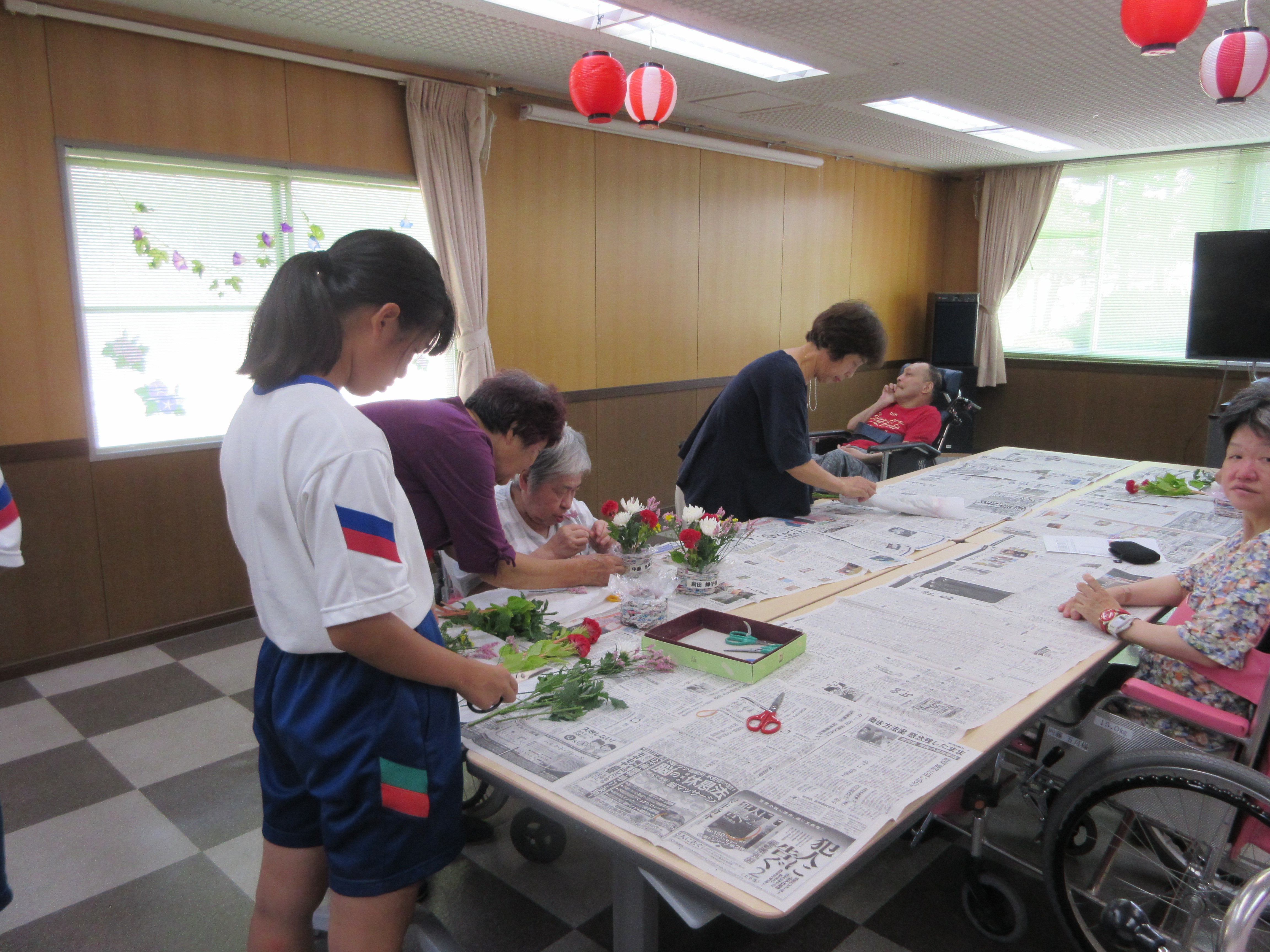 丁寧な指導の下頑張ります