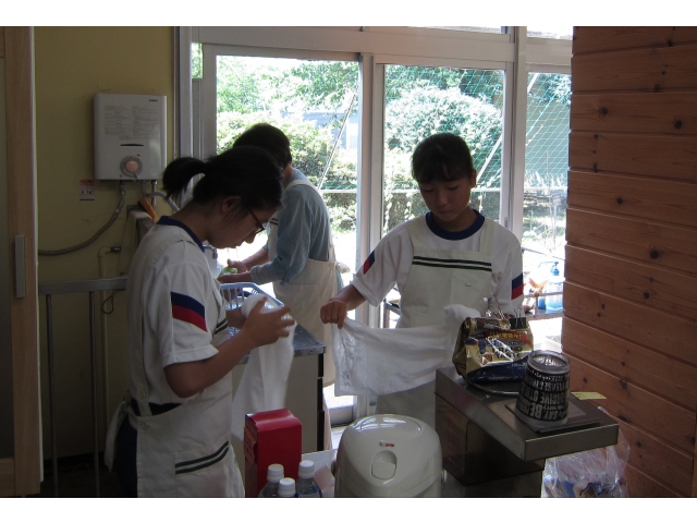 自ら率先して片づけを
してくれました。