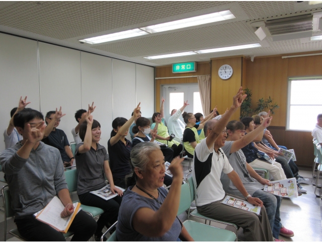 ウィ～！最後はみんなでロングホーン！