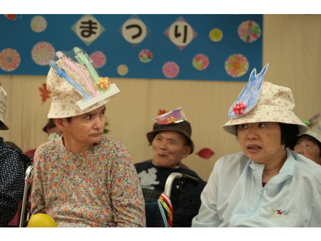 みんなで作ったお面
いい感じ～！！