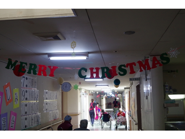 中央廊下はクリスマス