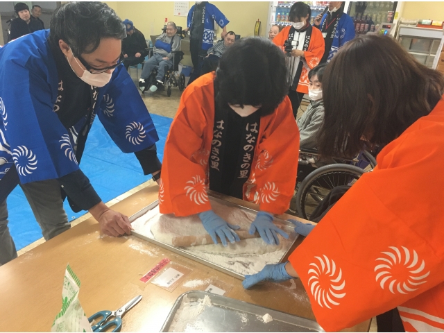 のし餅に
仕上げていきます