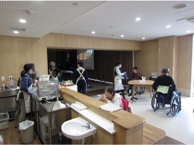 カフェコーナーでゆっくりと