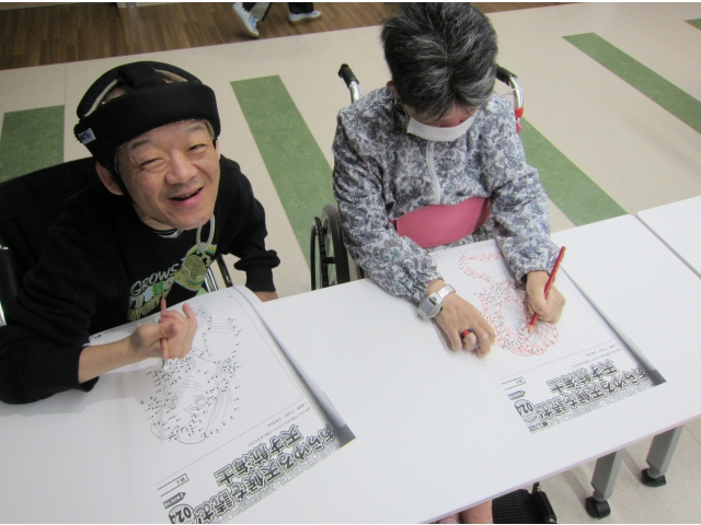 １から順に番号を繋いでいって・・・