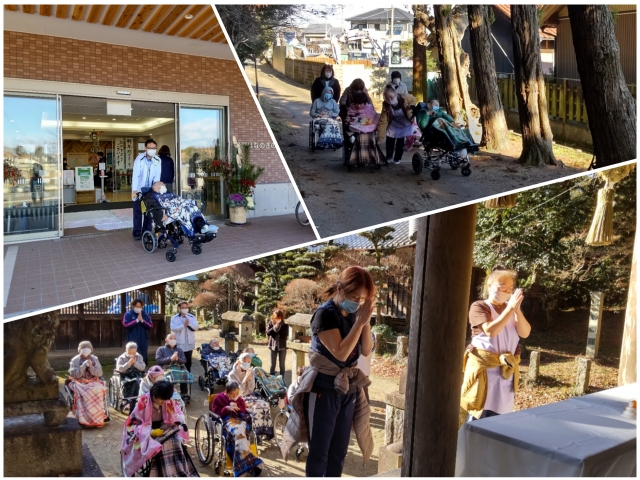 いざ参らん神明社へ。悪路は皆で協力して進まん！