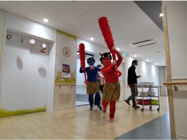 エレベーターから鬼出現！！