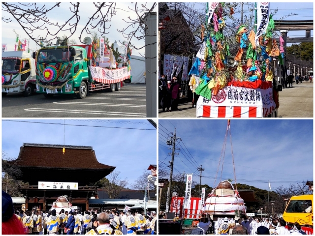 祖父江の大鏡餅国府宮神社へ出発