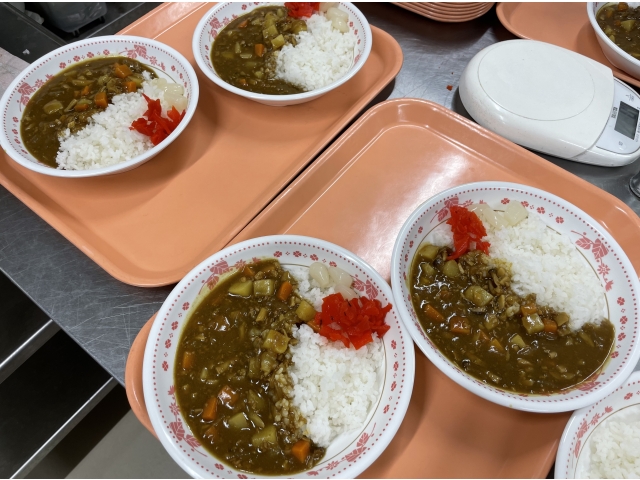 アルファ米のカレーライス