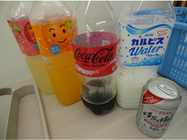 誕生会のドリンク！！ビールもありますが、ノンアルの方が人気です。