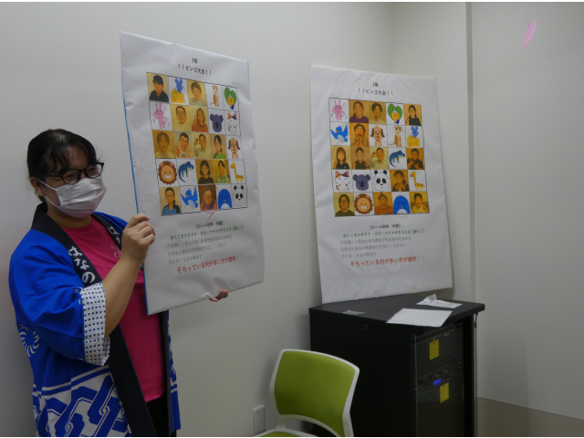 ビンゴは数字ではなく、オリジナルです！