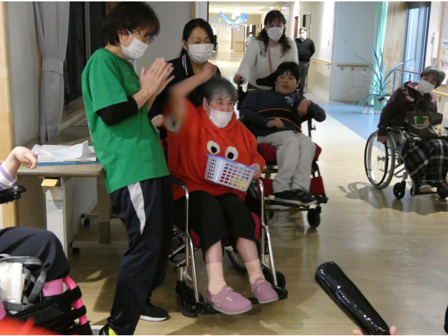 必死の形相です