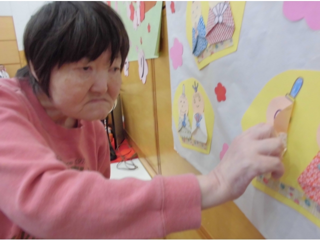 私がこの子の顔を描いたの