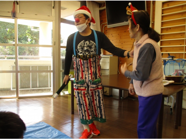 職員さんも利用者さんも仮装して準備万端です。