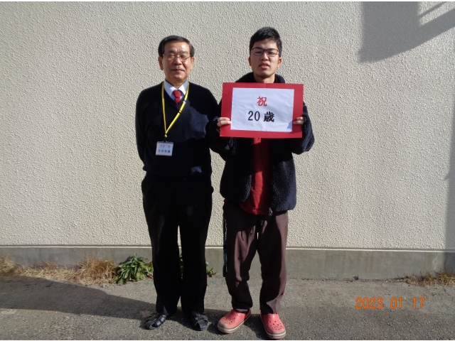 所長さんとのツーショット。