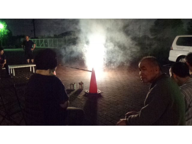 最後は皆で大きな花火を！