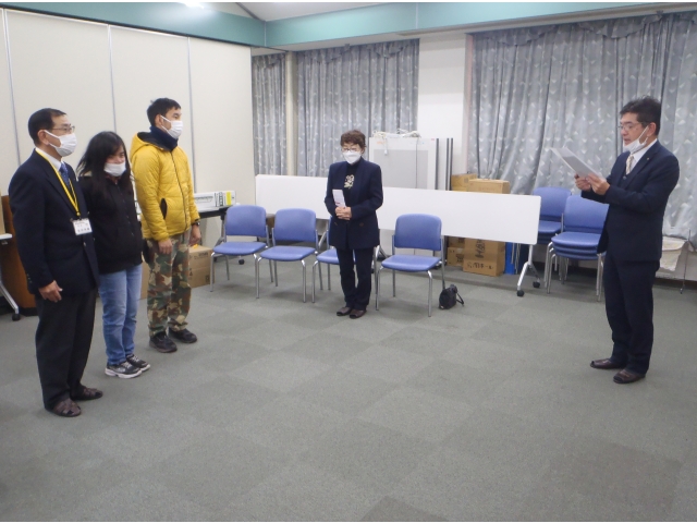 緊張の面持ち💧