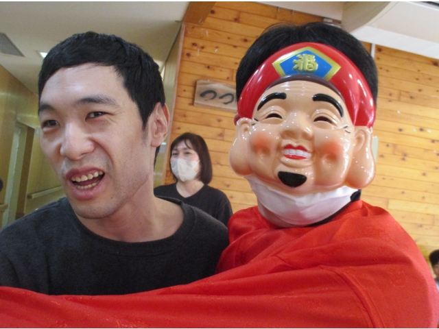 福の神と記念撮影🌸