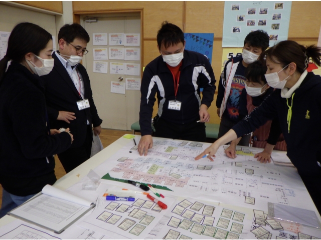 チームで協議中