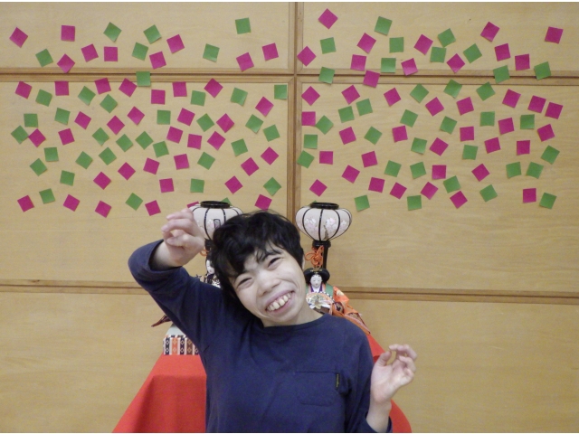 少し遅めのひなまつりでしたが、利用者様も職員もエンジョイしていただけたようです。