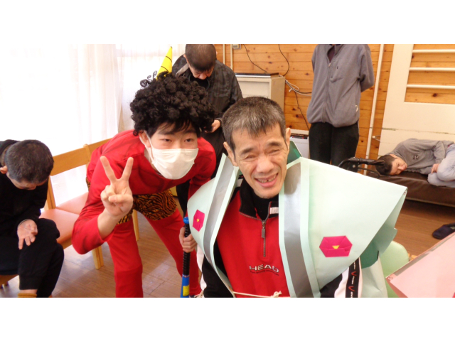 袴を着用しての記念撮影