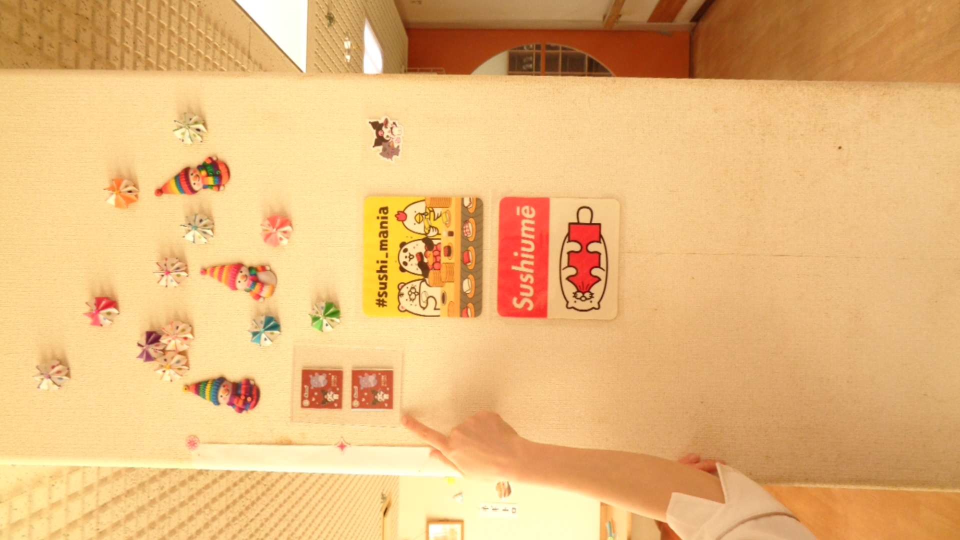 お寿司にちなんだものがいっぱいです。