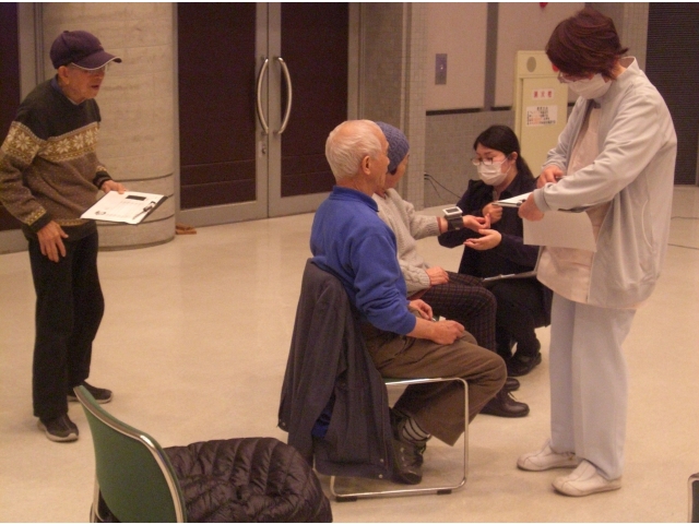 体力測定「血圧測定」