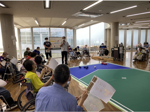 各棟の応援団も盛り上げます！